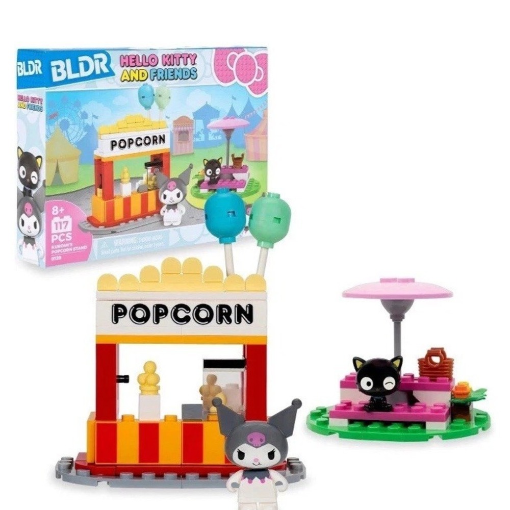 BLDR Hello Kitty Kuromi Popcorn Stand 117pcs NEW